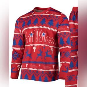 MLB Philadelphia Phillies Wordmark Pajama Top
